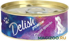 Влажный корм (консервы) DELISH PREMIUM PUPPY для щенков с мясным ассорти (100 гр)