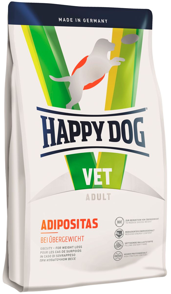 Happy Dog Vet Adipositas для взрослых собак с избыточным весом (4 кг)
Happy Dog Vet Adipositas для взрослых собак с избыточным весом (4 кг)