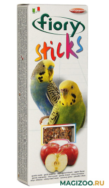 FIORY STICKS – Фиори палочки-лакомство для волнистых попугаев с яблоком (60 гр)