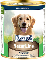 HAPPY DOG NATUR LINE для взрослых собак с ягненком, сердцем, печенью и рубцом (970 гр)