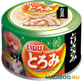 Влажный корм (консервы) INABA CIAO TOROMI для взрослых собак с куриным филе в бульоне 139.1178 (80 гр)