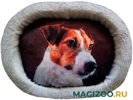 Лежак для собак PerseiLine Rich Breed Дизайн № 3 принт 24 овальный 44 х 33 х 16 см  (1 шт)