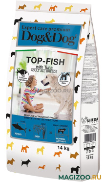 Сухой корм DOG&DOG EXPERT PREMIUM TOP-FISH для взрослых собак всех пород с тунцом (14 кг)