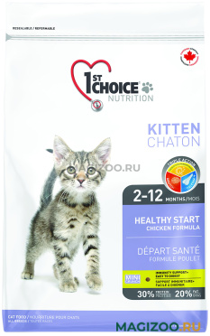 Сухой корм 1ST CHOICE KITTEN HEALTHY START для котят с курицей (10 кг)