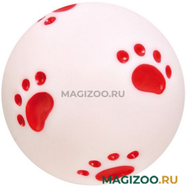 Игрушка для собак Trixie Мяч след винил с пищалкой 10 см (1 шт)