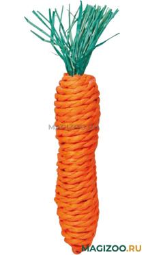 TRIXIE набор игрушек «Морковь и кукуруза» для грызунов, сизаль, 15 см уп. 2 шт (2 х 15 см)