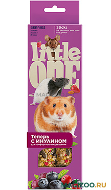 LITTLE ONE - Литл Ван палочки для хомяков, мышей, крыс и песчанок с ягодами (2 шт)