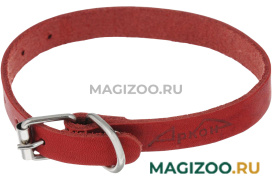 Ошейник для собак кожаный красный 22 - 29 см x 14 мм Аркон о14кр (1 шт)