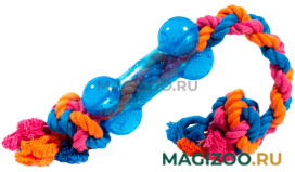 Игрушка для собак GiGwi Косточка на веревке маленькая 26 см (1 шт)