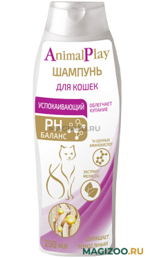Шампунь для кошек успокаивающий Animal Play с экстрактом мелиссы 250 мл (1 шт)