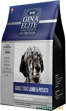 Сухой корм GINA ELITE ADULT DOG LAMB & POTATO для взрослых собак с ягненком и картофелем (3 кг)