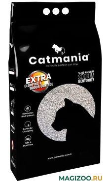 CATMANIA EXTRA CAT LITTER SODIUM наполнитель комкующийся для туалета кошек без запаха (7 л)
