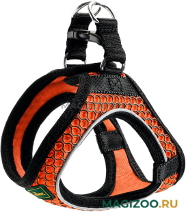 Шлейка для собак Hunter Hilo Comfort сетчатый текстиль оранжевая 31 – 33 см (1 шт)