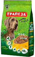 ТРАПЕЗА для взрослых собак всех пород с ягненком и рисом (10 кг)