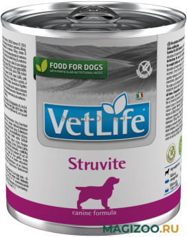 Влажный корм (консервы) FARMINA VET LIFE CANIN STRUVITE для взрослых собак при мочекаменной болезни струвиты 300 гр (300 гр)