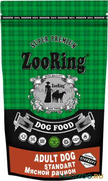 Сухой корм ZOORING ADULT DOG STANDART для взрослых собак всех пород с мясным рационом (2 кг)