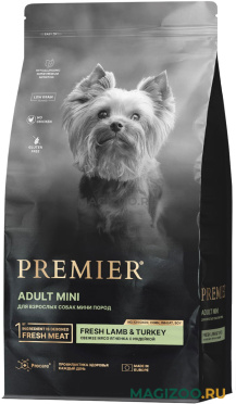 Сухой корм PREMIER LOW GRAIN DOG ADULT MINI LAMB & TURKEY низкозерновой для взрослых собак маленьких пород с ягненком и индейкой (1 кг)