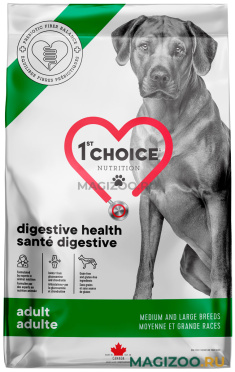 Сухой корм 1ST CHOICE CARE DOG ADULT MEDIUM & LARGE BREEDS DIGESTIVE HEALTH беззерновой для взрослых собак средних и крупных пород с чувствительным пищеварением с курицей (12 кг)