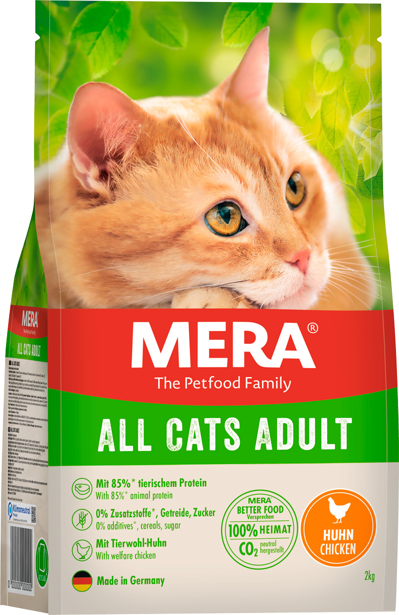 

Mera All Cats Adult Chicken беззерновой для взрослых кошек с курицей (2 кг)
