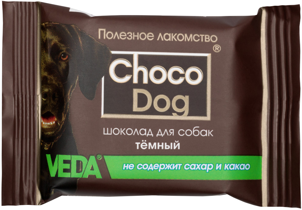

Лакомство Choco Dog для собак шоколад темный Veda (15 гр)