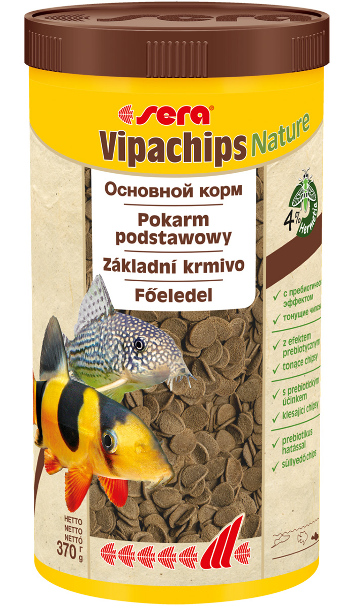 

Sera Vipachips корм чипсы для сомов и донных рыб (1 л)