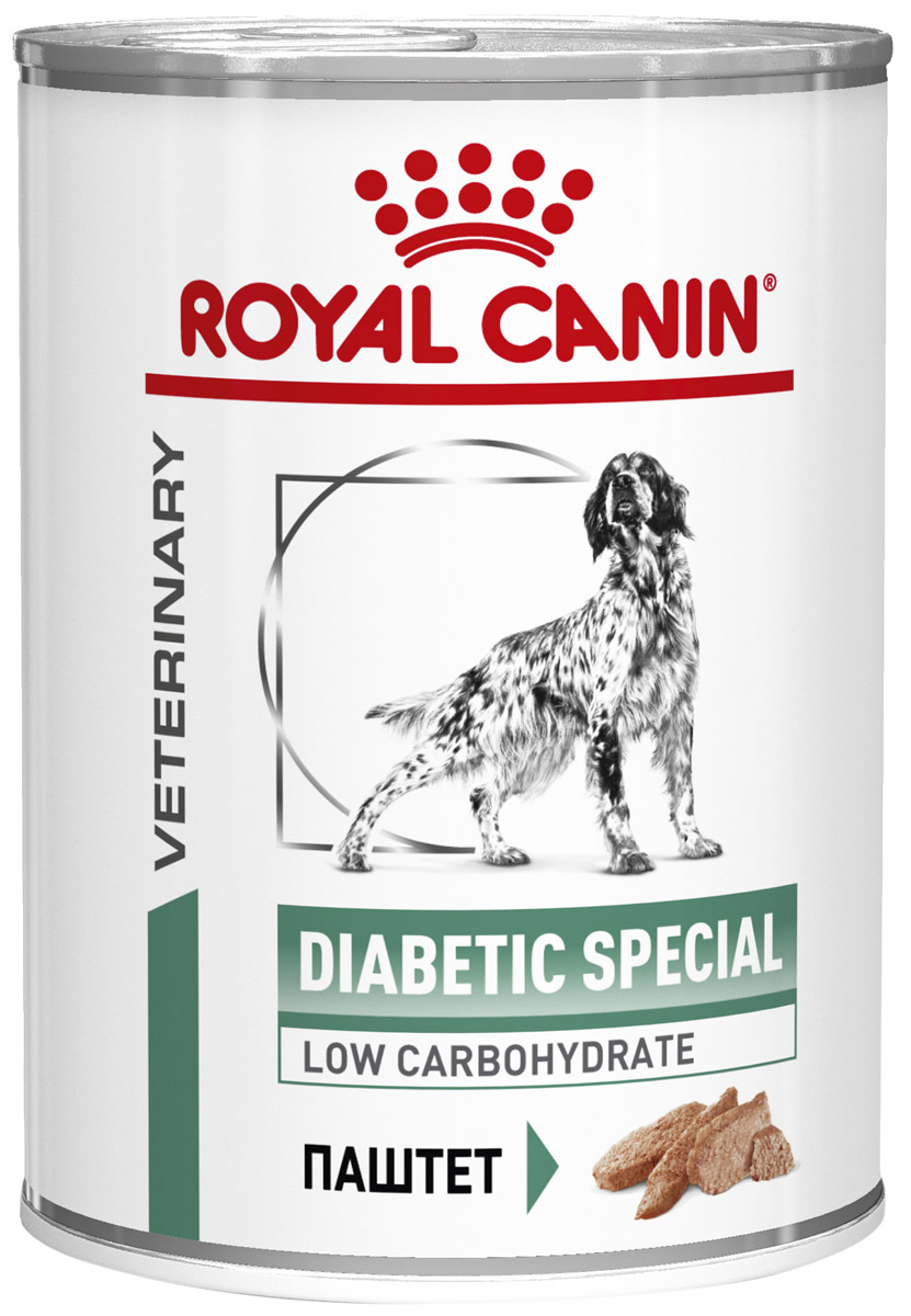 

Royal Canin Diabetic Special для взрослых собак при сахарном диабете (410 гр)