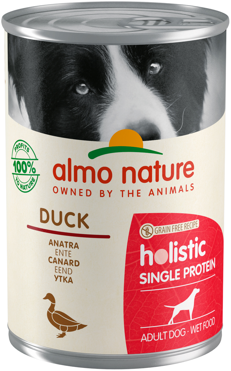 

Almo Nature Dog Holistic Digestive Help беззерновые для взрослых собак с чувствительным пищеварением с уткой (400 гр х 24 шт)