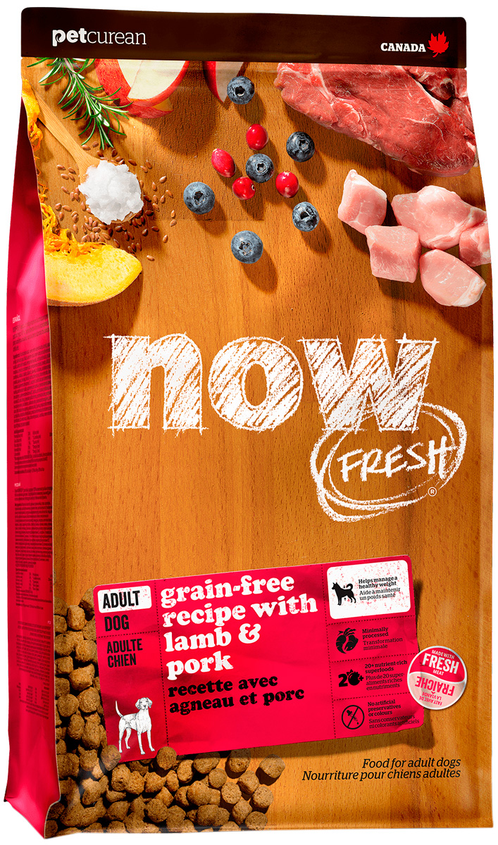 

Now Fresh Dog Adult беззерновой для взрослых собак всех пород с ягненком (1,59 кг)