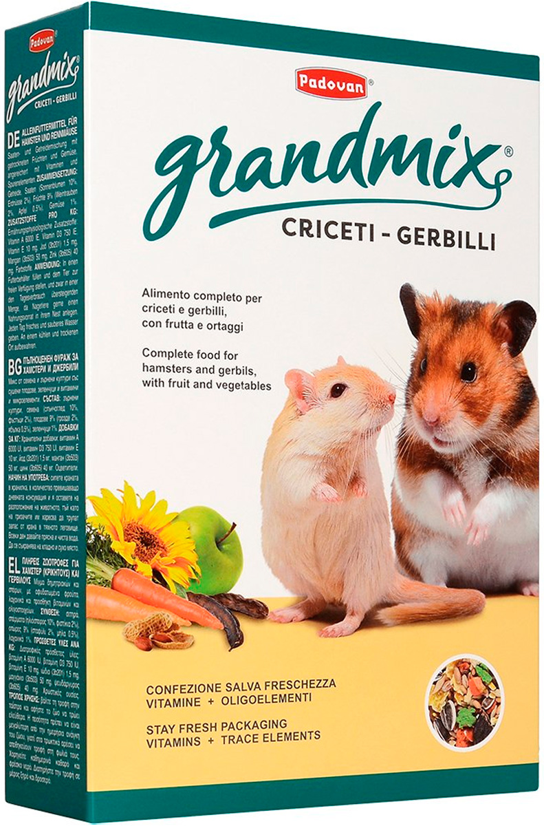 

Padovan Grandmix Criceti Gerbilli корм для хомяков и песчанок (400 гр)