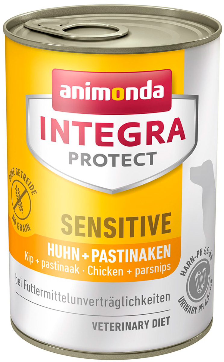 

Animonda Integra Protect Dog Sensitive для взрослых собак при пищевой аллергии с курицей и пастернаком (400 гр х 6 шт)