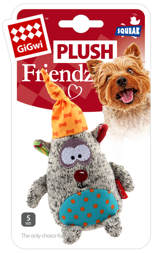 

Игрушка для собак GiGwi Plush Friendz Медведь с пищалкой 10 см (1 шт)