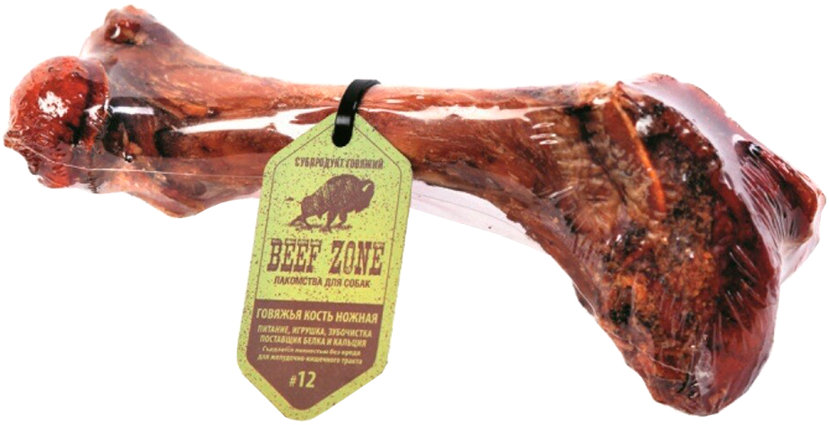

Лакомство Green Qzin Beef Zone № 12 для собак всех пород кость говяжья ножная (1 шт)