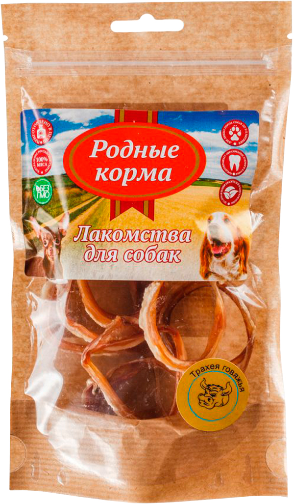 

Лакомство родные корма для собак трахея говяжья маленькие колечки сушеные в дровяной печи 30 гр (1 шт)