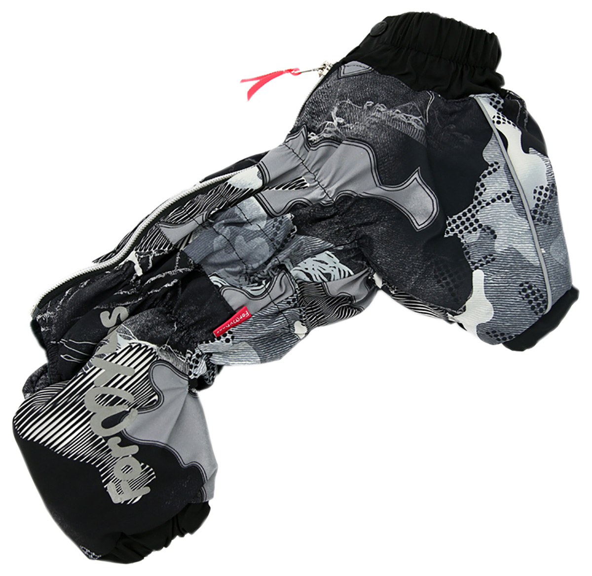 

For My Dogs комбинезон для собак черно/серый для мальчиков Fw694-2019 M (10)