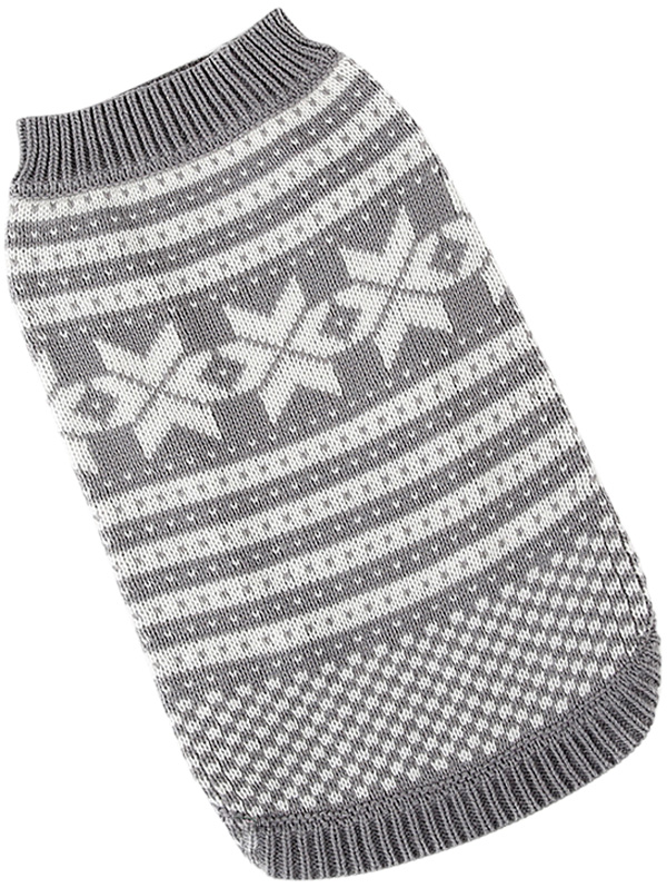 

For My Dogs джемпер для собак серый Fw651-2018 (8-10)