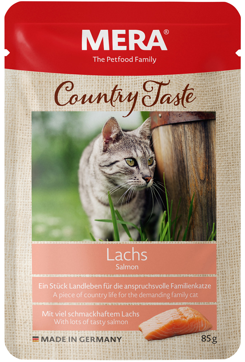 

Mera Country Taste Cat Lachs беззерновые для взрослых кошек с лососем (85 гр)