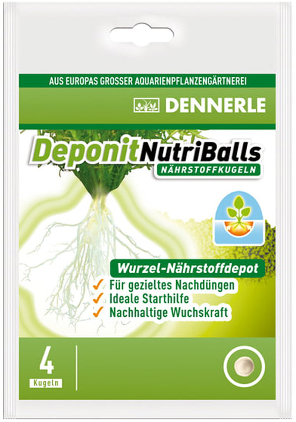 

Добавка профессиональная грунтовая Dennerle Nutriballs уп. 4 таблетки (1 уп)