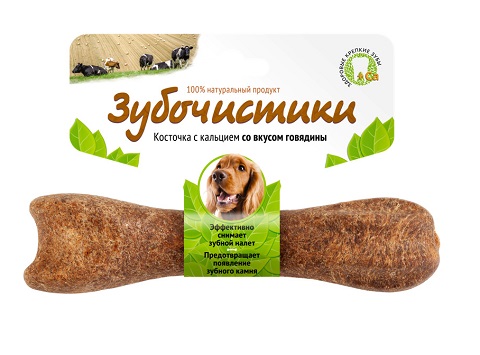 

Лакомство зубочистики для собак средних пород для зубов с говядиной (12 см)