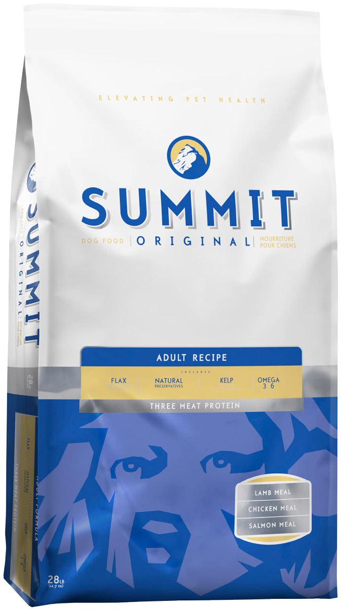 Summit Holistic для взрослых собак всех пород с ягненком, цыпленком и лососем (12,7 + 12,7 кг)