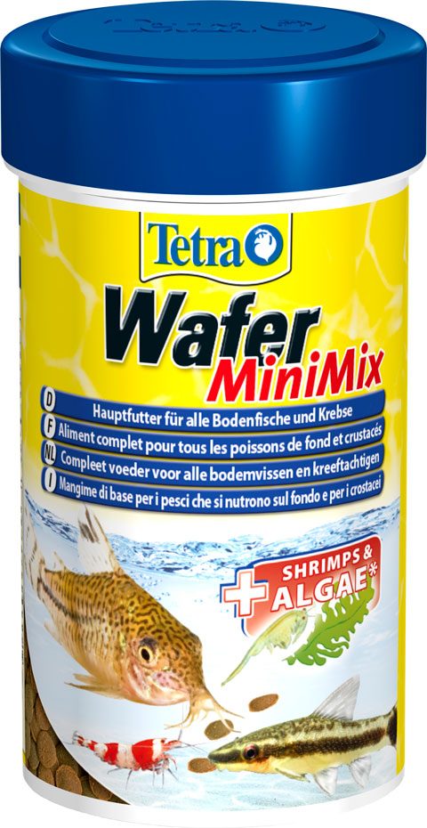 

Tetra Wafer Mini Mix корм чипсы для донных рыб и ракообразных мелкие чипсы (100 мл)