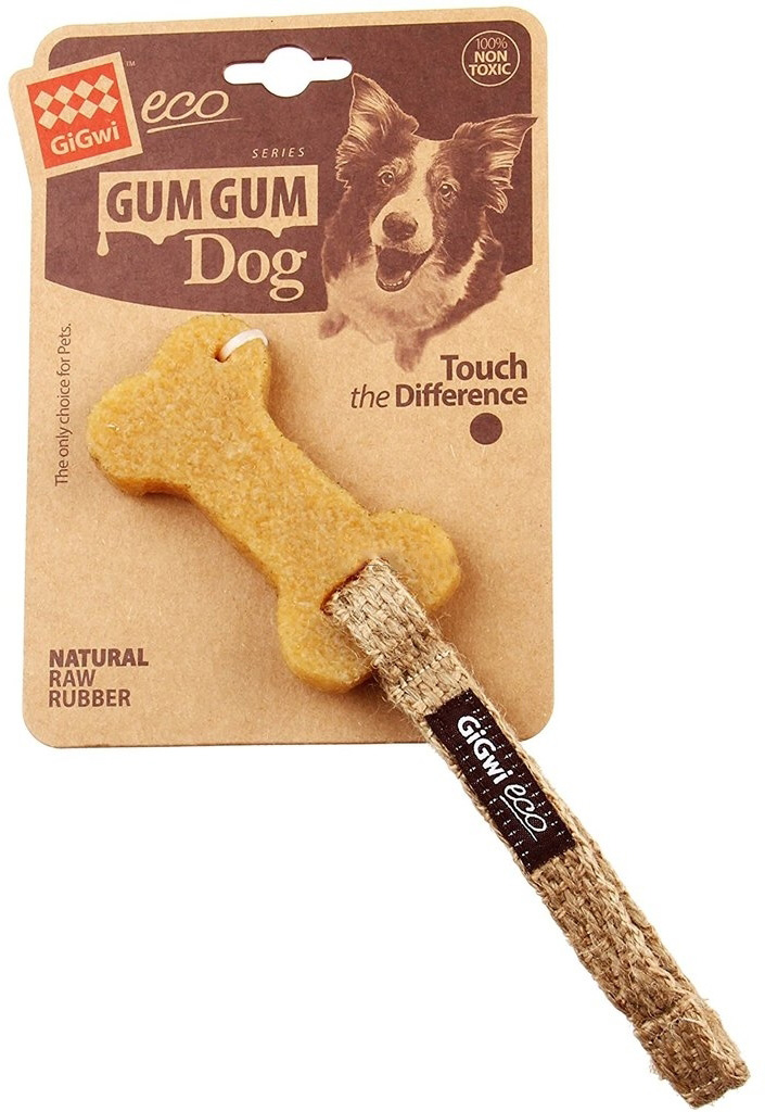 

Игрушка для собак GiGwi Gum Gum Dog Кость маленькая 10 см (1 шт)