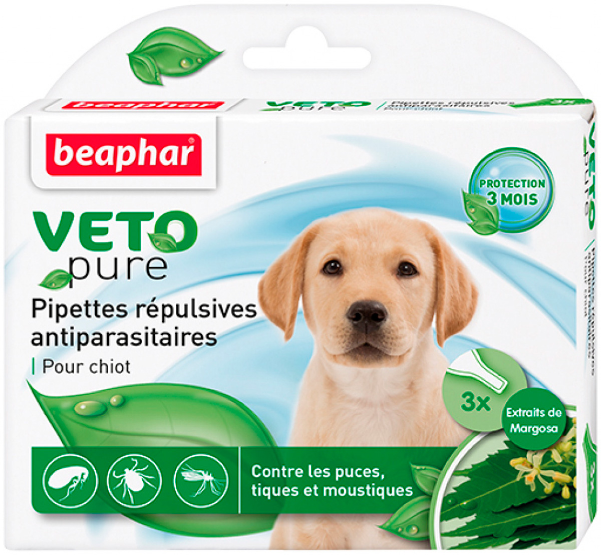 

Beaphar Veto Pure капли для щенков против блох, клещей и комаров экстракт маргозы уп. 3 пипетки (1 шт)