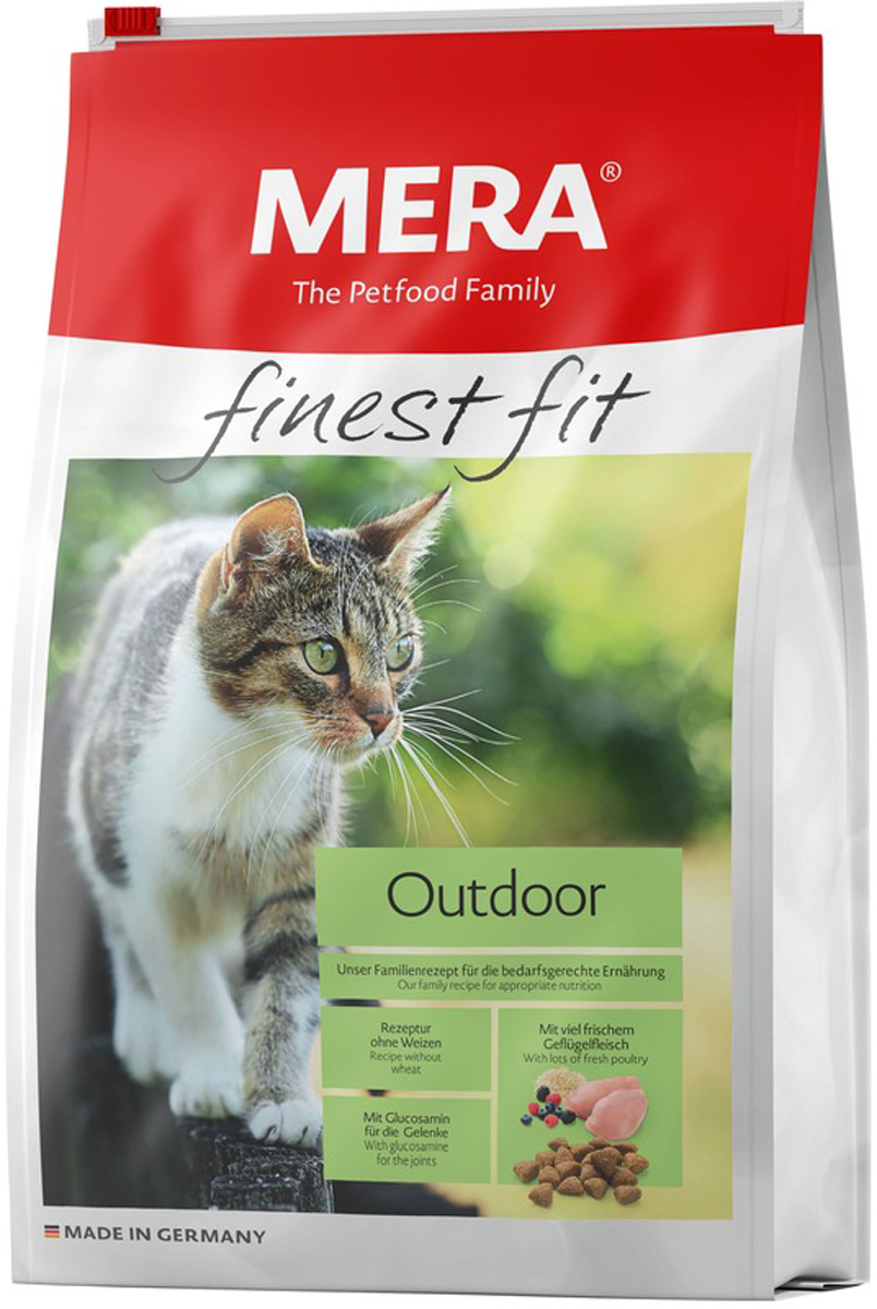 

Mera Finest Fit Cat Outdoor для активных взрослых кошек с птицей (1,5 кг)