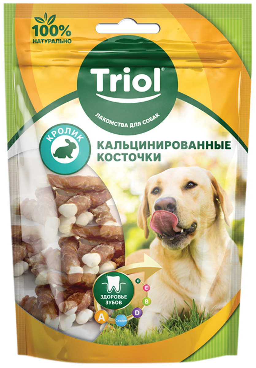 

Лакомство Triol для собак косточки кальцинированные с кроликом 70 гр (1 шт)