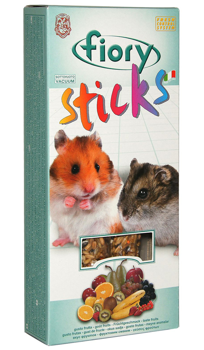 

Fiory Sticks палочки-лакомство для хомяков с фруктами (100 гр)