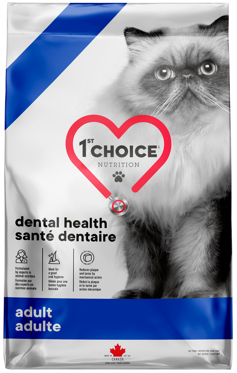 

1st Choice Care Cat Adult Dental Health для взрослых кошек от заболеваний зубов и десен с курицей (4 кг)