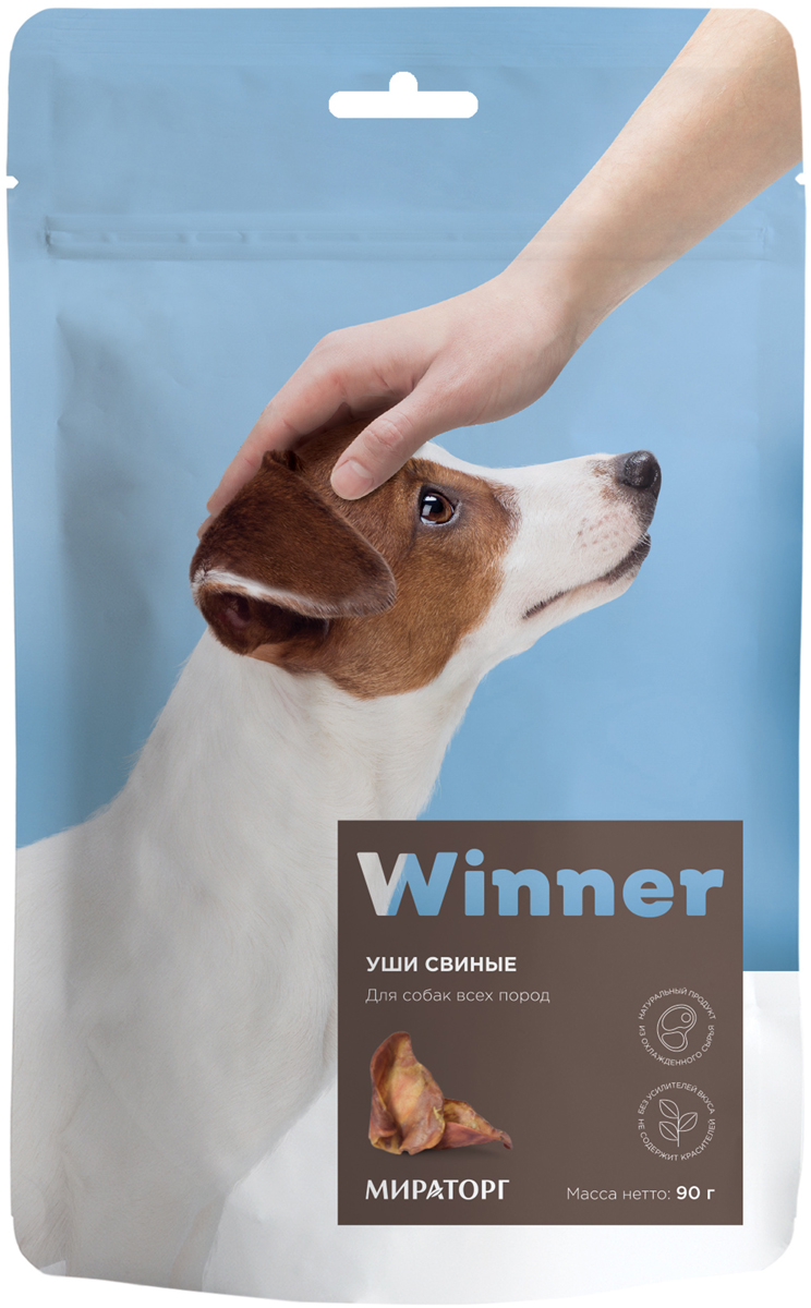 

Лакомство Winner для собак уши свиные (90 гр)