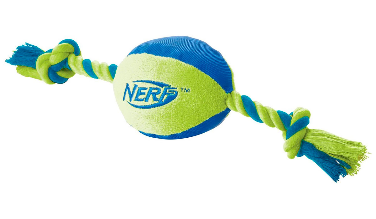 

Игрушка для собак Nerf Мяч плюшевый с веревками 37,5 см (1 шт)