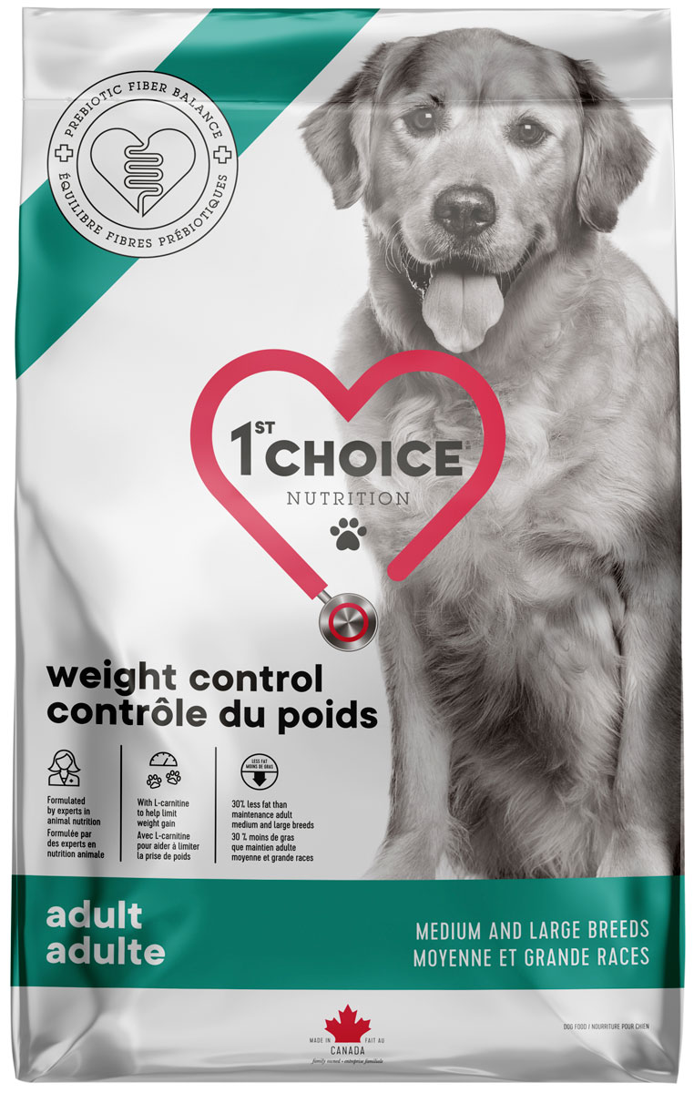 

1st Choice Care Dog Adult Medium & Large Breeds Weight Control диетический для взрослых собак средних и крупных пород курицей (10 + 10 кг)