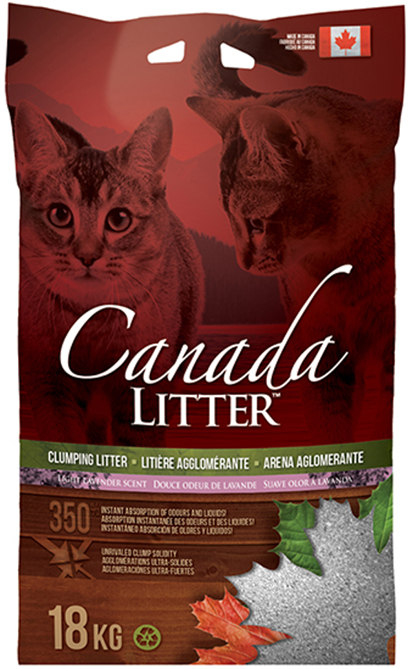 

Canada Litter наполнитель комкующийся для туалета кошек Запах на замке с ароматом лаванды (18 кг)